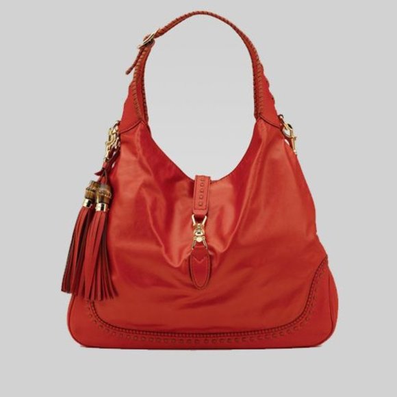 Gucci Bags Gucci Orange Leather New Jackie Large Shoulder Bag